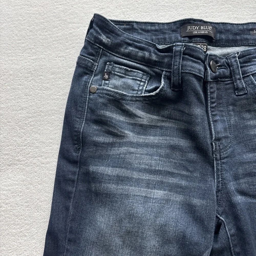Judy‎ Blue Skinny Fit Jeans Womens 7/28 Dark Wash Stretch Denim JB8248SSDK